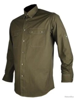 Chemise De Chasse Somlys 500 Vert Kaki - 42