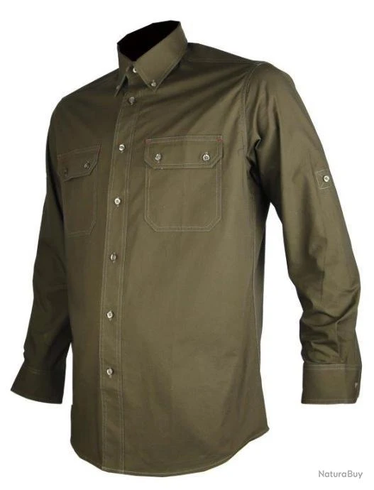 Chemise De Chasse Somlys 500 Vert Kaki - 44 1 Chemise De Chasse Somlys 500 Vert Kaki - 44