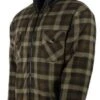 Chemise Polaire Carreaux Verte Sherpa Avec Capuche TREELAND