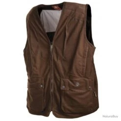 GILET MARRON 245 , SOMLYS , T:L.