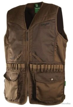Gilet De Chasse Treeland Marron Calibre 20