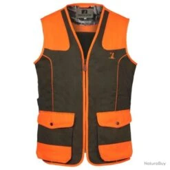 Gilet Enfant Tradition Haute Visibilité Percussion 16A Kaki / Orange