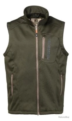 Gilet Sans Manches Softshell Percussion Kaki