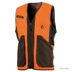 Gilet De Chasse Sans Manche Orange Fluo Somlys 611