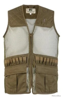 Gilet Filet Savane Percussion Kaki