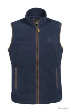 Gilet Polaire Percussion Scotland Bleu