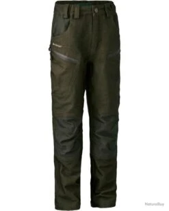 Deerhunter Pantalon Pour Enfants Chasse (Couleur: Vert Foncé, Taille: 152)