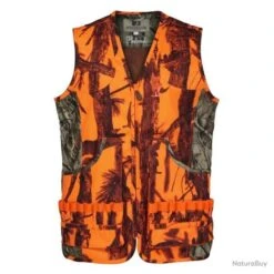 GILET DE CHASSE PERCUSSION PALOMBE ORANGE TAILLE 2XL