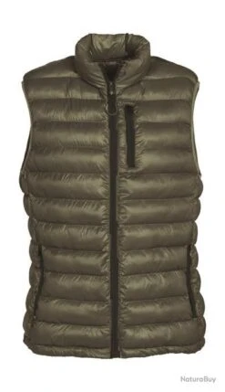Gilet Percussion Matelassé Trekking Kaki