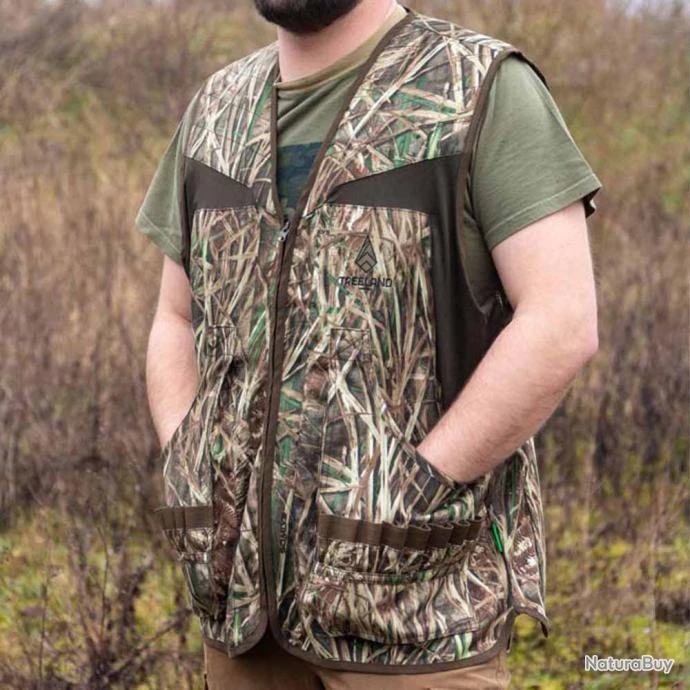 Gilet Treeland Camouflage Roseaux S (Taille 1) 2 Gilet Treeland Camouflage Roseaux S (Taille 1) – Image 2