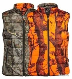 Gilet De Chasse Sans Manches Chaud Réversible Percussion
