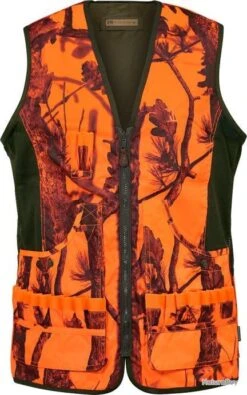 Gilet Réversible Savane Percussion Kaki Orange Blaze Orange Blaze