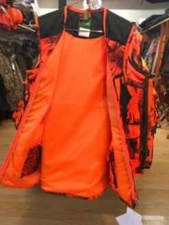 GILET CAMOUFLAGE ORANGE TREELAND T254 - Taille 4XL -Magasin Du Chasseur 00003 GILET CAMOUFLAGE ORANGE TREELAND T254 Taille 4XL