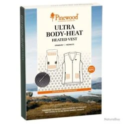 GILET CHAUFFANT PINEWOOD ULTRA BODY HEAT BLACK GREY -Magasin Du Chasseur 00003 GILET CHAUFFANT PINEWOOD ULTRA BODY HEAT BLACK GREY