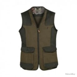 Gilet De Chasse Percussion Tradition Kaki UK