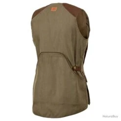 Gilet De Chasse Femme Kaki Milano Stagunt -Magasin Du Chasseur 00003 Gilet de chasse femme kaki Milano Stagunt XS