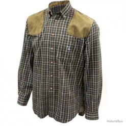 Chemise De Chasse Sologne En Coton Taille 1 -Magasin Du Chasseur 00004 Chemise Percussion Sologne marron Taille 1