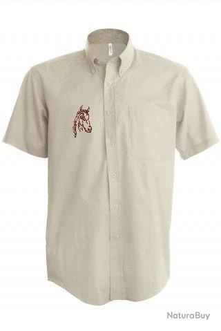 KARIBAN Chemise Avec Broderie Cheval 1 KARIBAN Chemise Avec Broderie Cheval