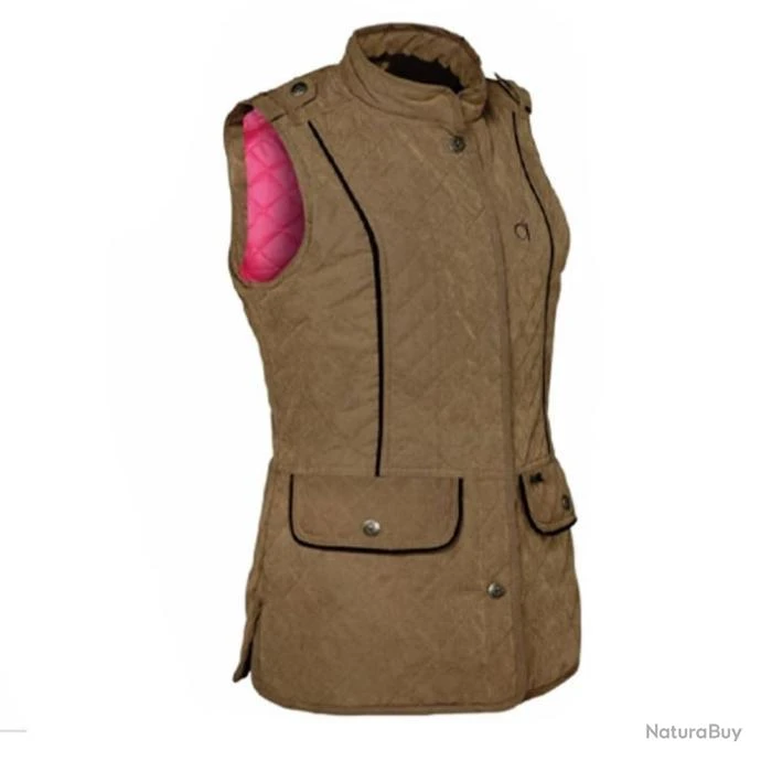 Gilet De Chasse Matelassé Club Interchasse Jamie Tabac Marron 1 Gilet De Chasse Matelassé Club Interchasse Jamie Tabac Marron