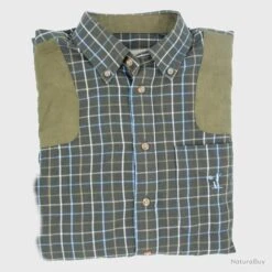 Chemise De Chasse Sologne En Coton Taille 1 -Magasin Du Chasseur 00007 Chemise Percussion Sologne marron Taille 1