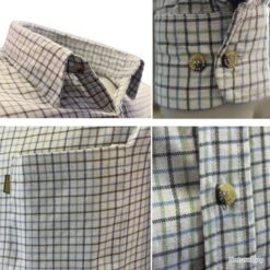 Chemises Tattersall Marron/vert -Magasin Du Chasseur 00007 Chemises Tattersall Marron vert