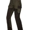 Pantalon En Cuir De Buffle Prestige (Couleur: Olive/Brun, Taille: 28)