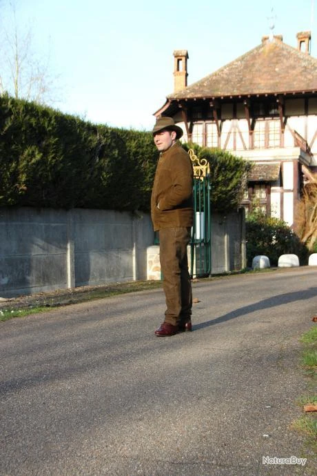 Pantalon En Cuir Marron Cuivré Chasse Elégance - CE66 3 Pantalon En Cuir Marron Cuivré Chasse Elégance - CE66 – Image 3